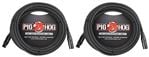 Pig Hog XLR Microphone Cable 25 Feet 2 Pack Front View